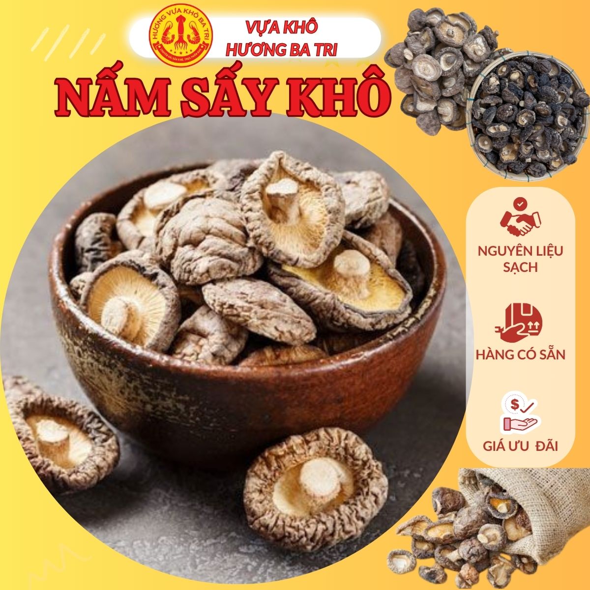 NẤM ĐÔNG CÔ KHÔ