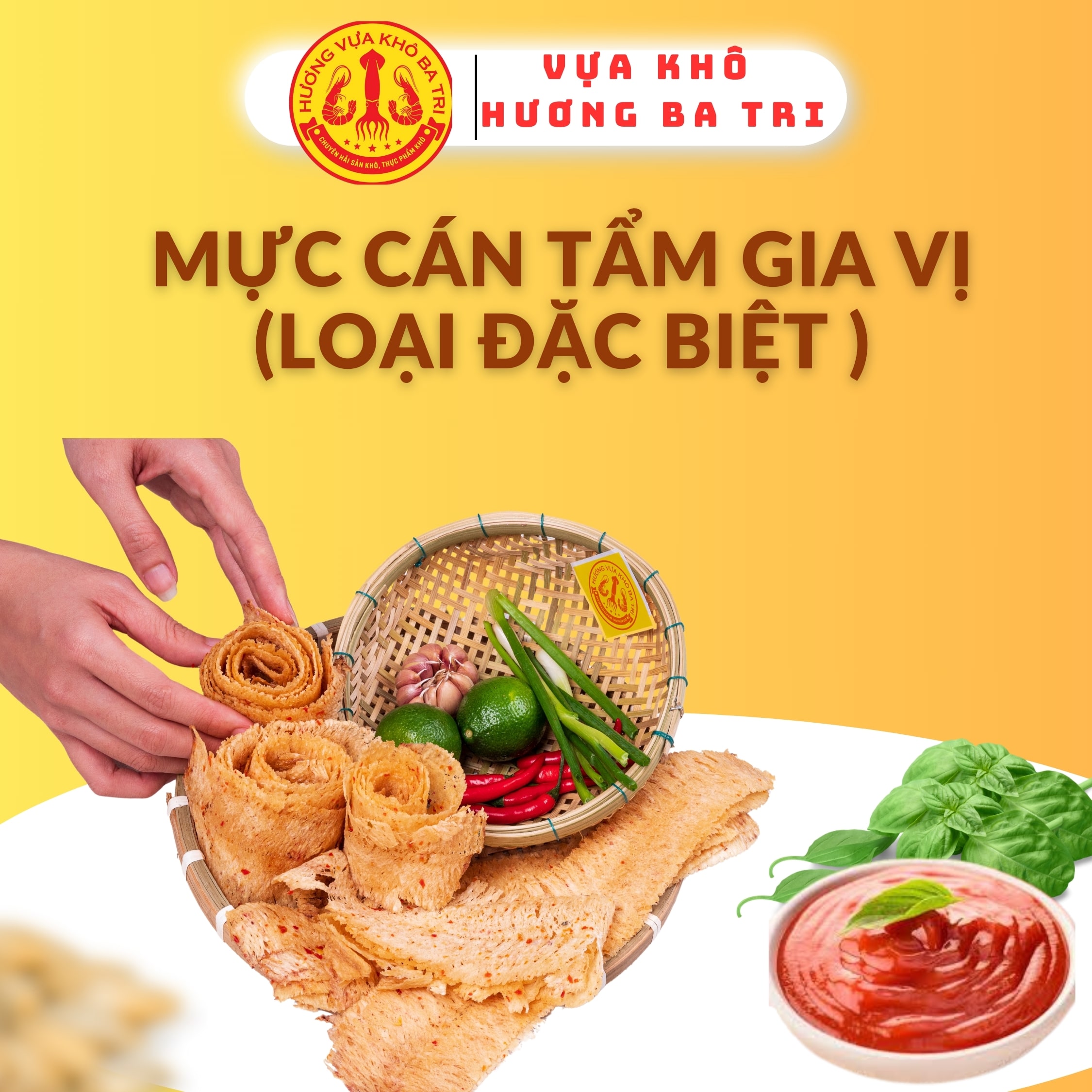 KHÔ MỰC CÁN TẨM GIA VỊ LOẠI 1